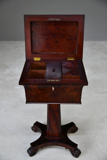 Victorian Mahogany Tea Poy - Kernow Furniture