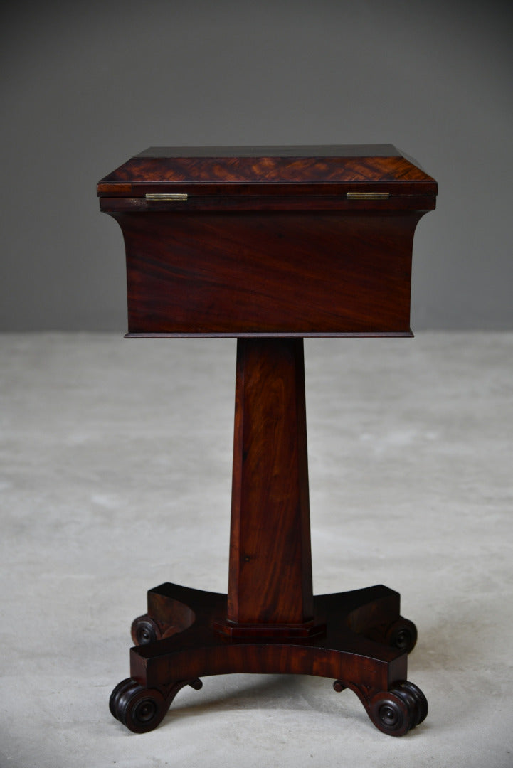 Victorian Mahogany Tea Poy - Kernow Furniture