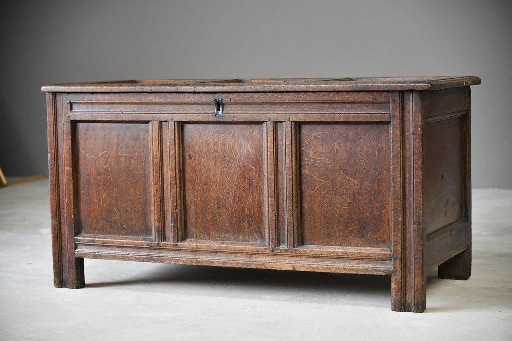 18th Century Oak Coffer - Kernow Furniture
