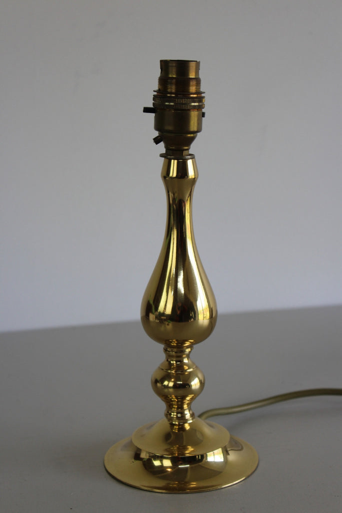 Brass Tone Table Lamp - Kernow Furniture