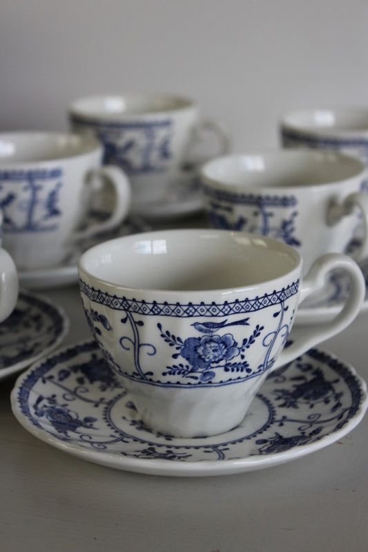 6 Johnson Bros Indies Cups - Kernow Furniture