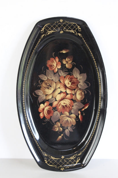 Vintage Floral Tray - Kernow Furniture