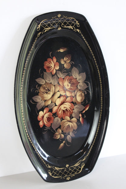 Vintage Floral Tray - Kernow Furniture