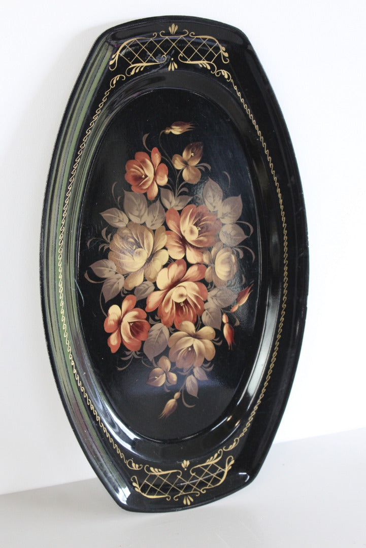 Vintage Floral Tray - Kernow Furniture