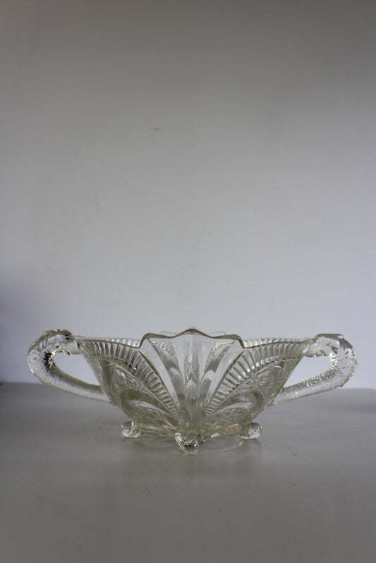 Art Deco Glass Bowl - Kernow Furniture