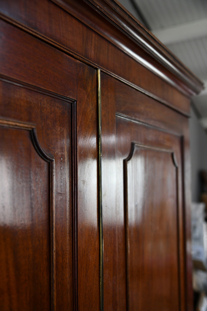 Antique Mahogany Linen Press - Kernow Furniture