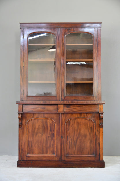 Victorian Mahogany Glazed Bookcase