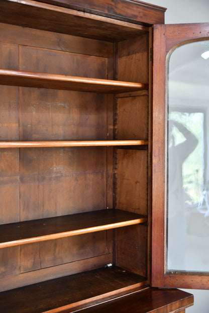 Victorian Mahogany Glazed Bookcase