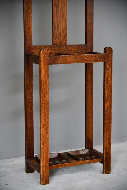 Small Oak Hall Stand - Kernow Furniture