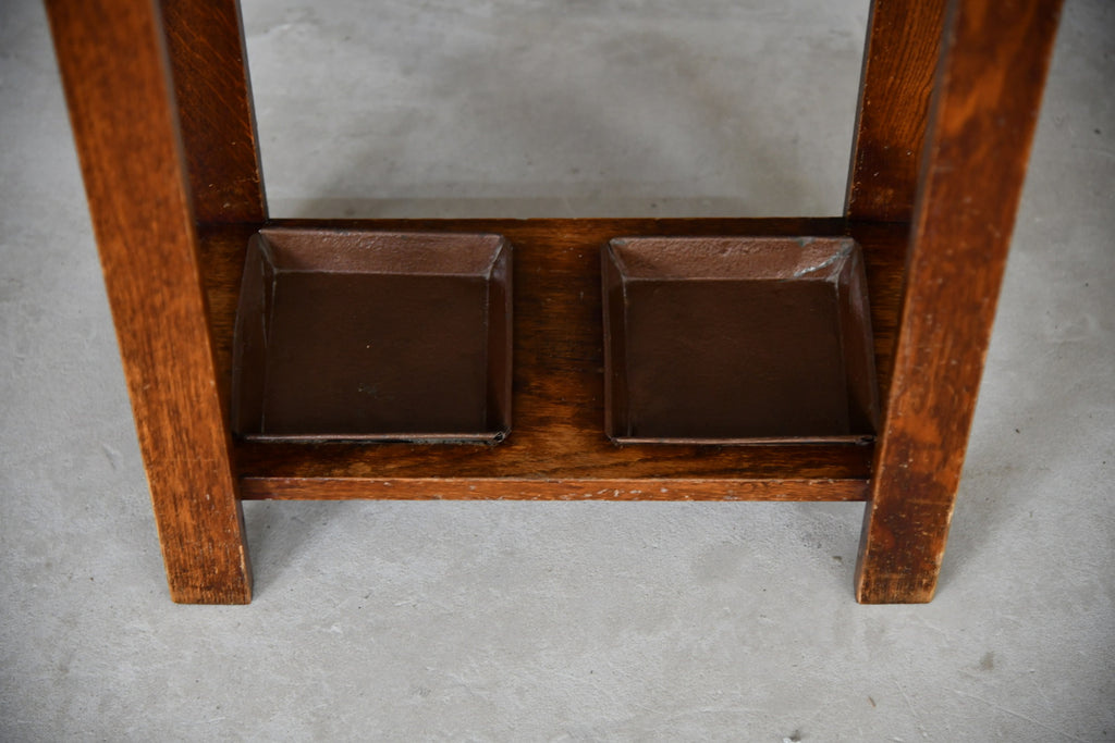 Small Oak Hall Stand - Kernow Furniture