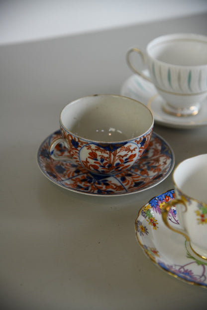 4 Vintage China Tea Cups - Kernow Furniture