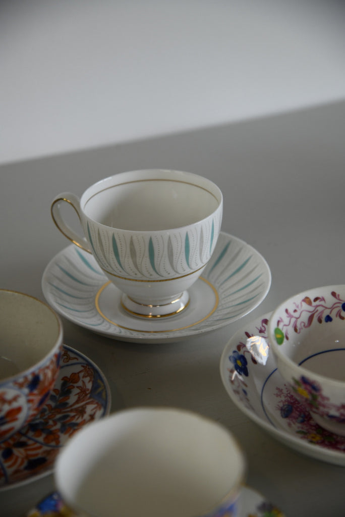 4 Vintage China Tea Cups - Kernow Furniture