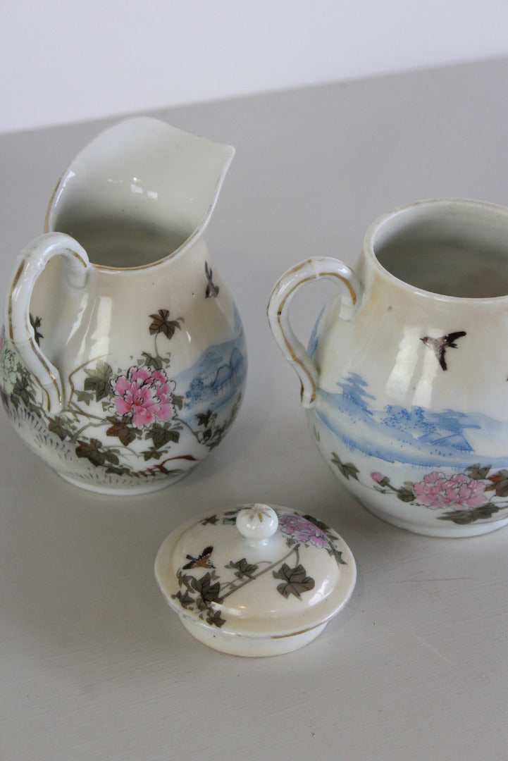 Japanese Jug & Covered Pot - Kernow Furniture