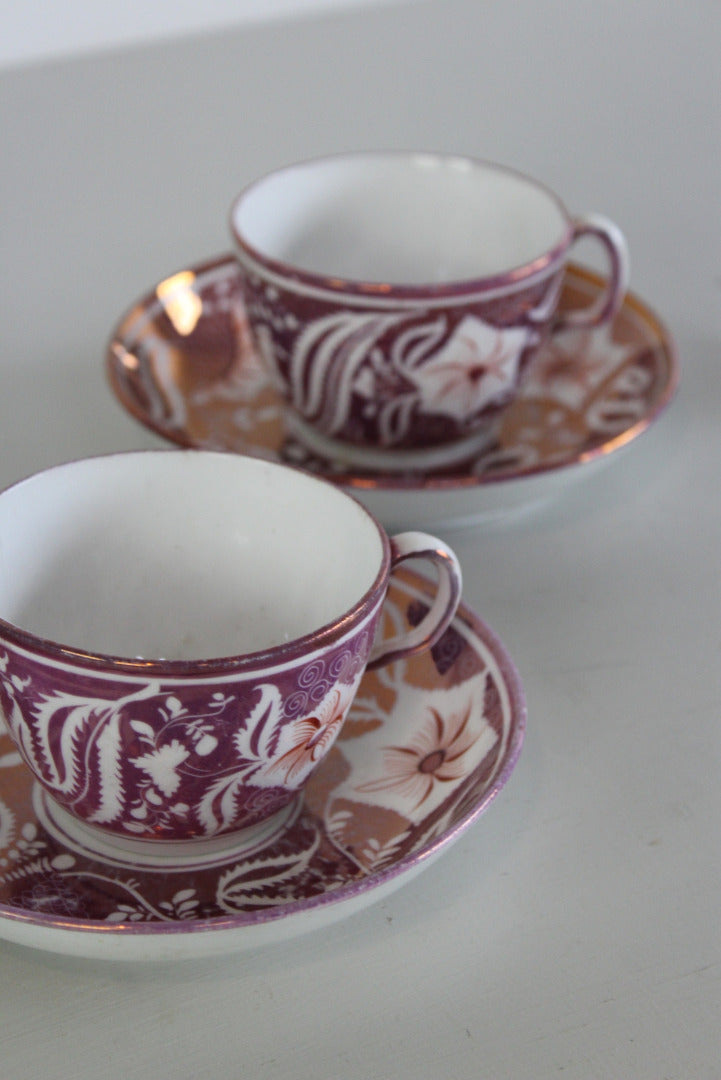 Pair Lustre Ware Cups - Kernow Furniture