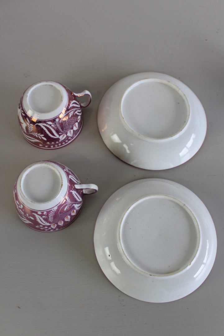 Pair Lustre Ware Cups - Kernow Furniture