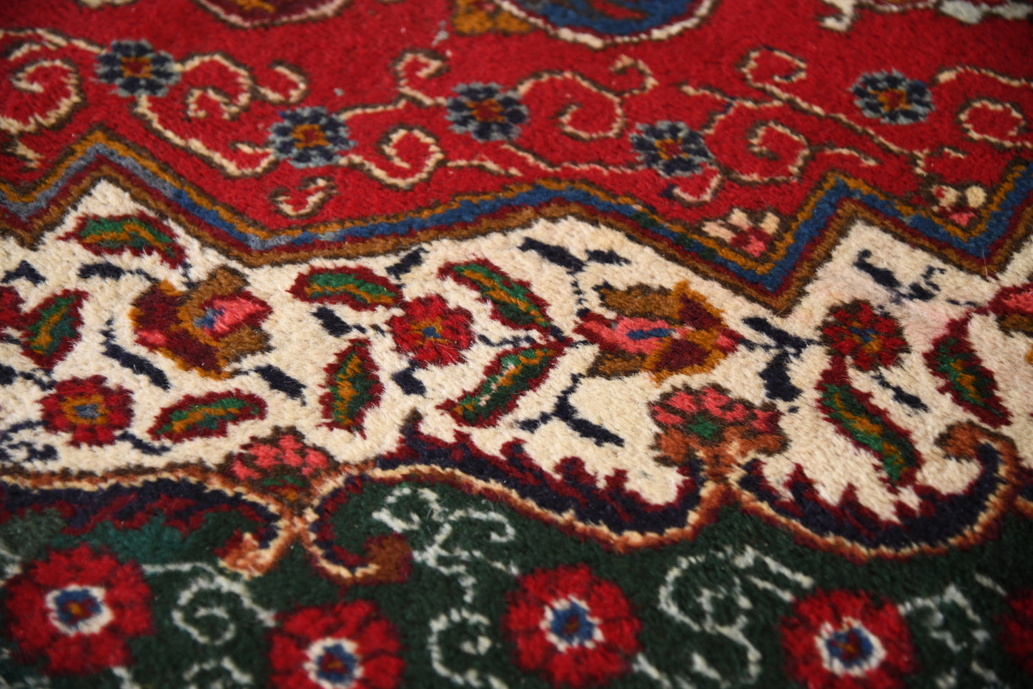 Large Persian Tabriz Rug - Kernow Furniture