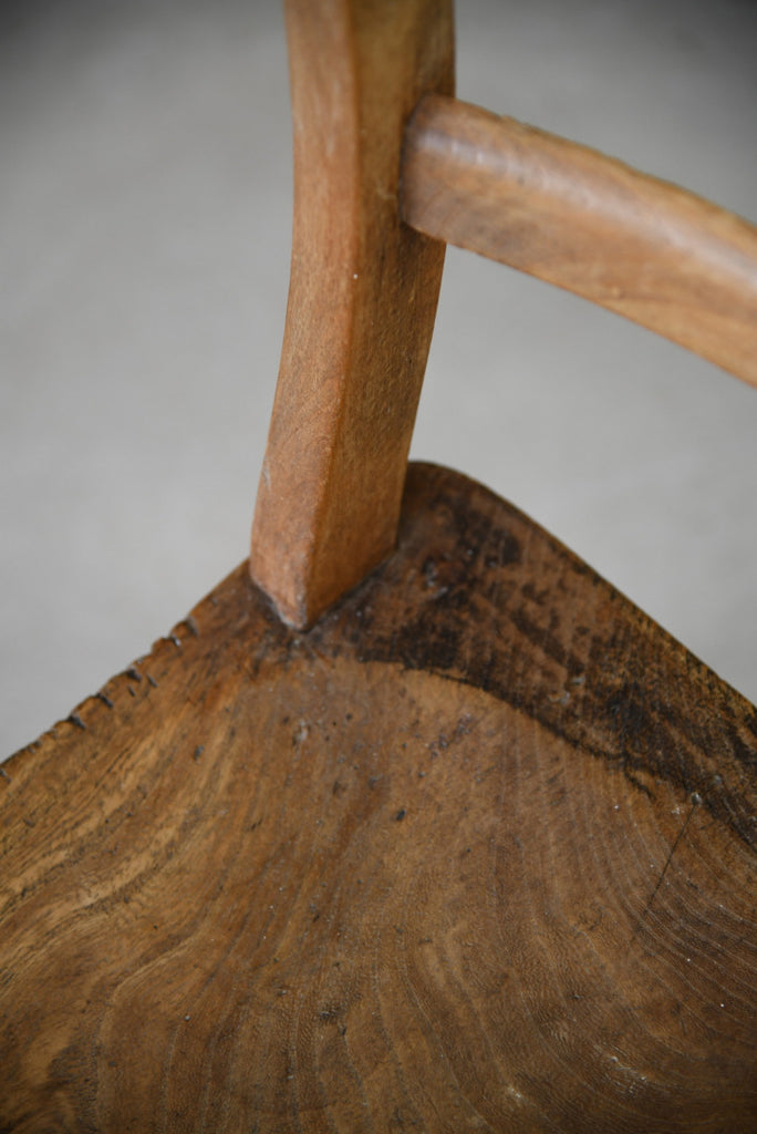 Rustic Elm Kitchen Chair - Kernow Furniture