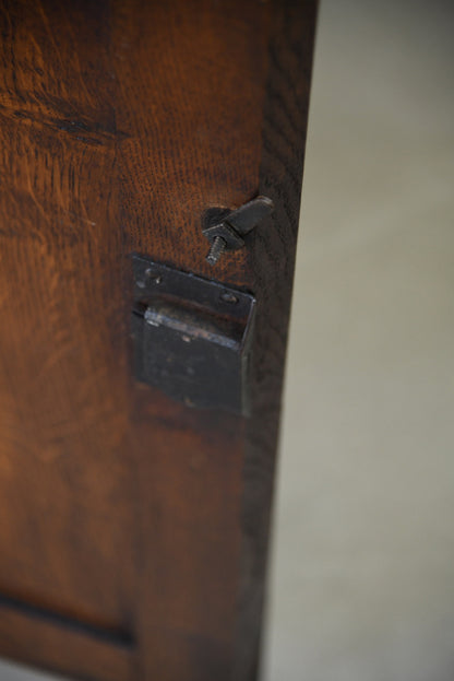 Antique Oak Corner Cupboard - Kernow Furniture