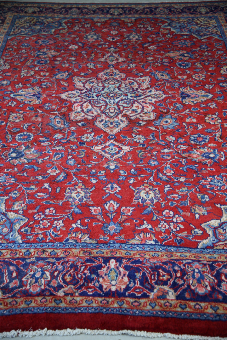 Large Persian Kashan Wool Rug - Kernow Furniture