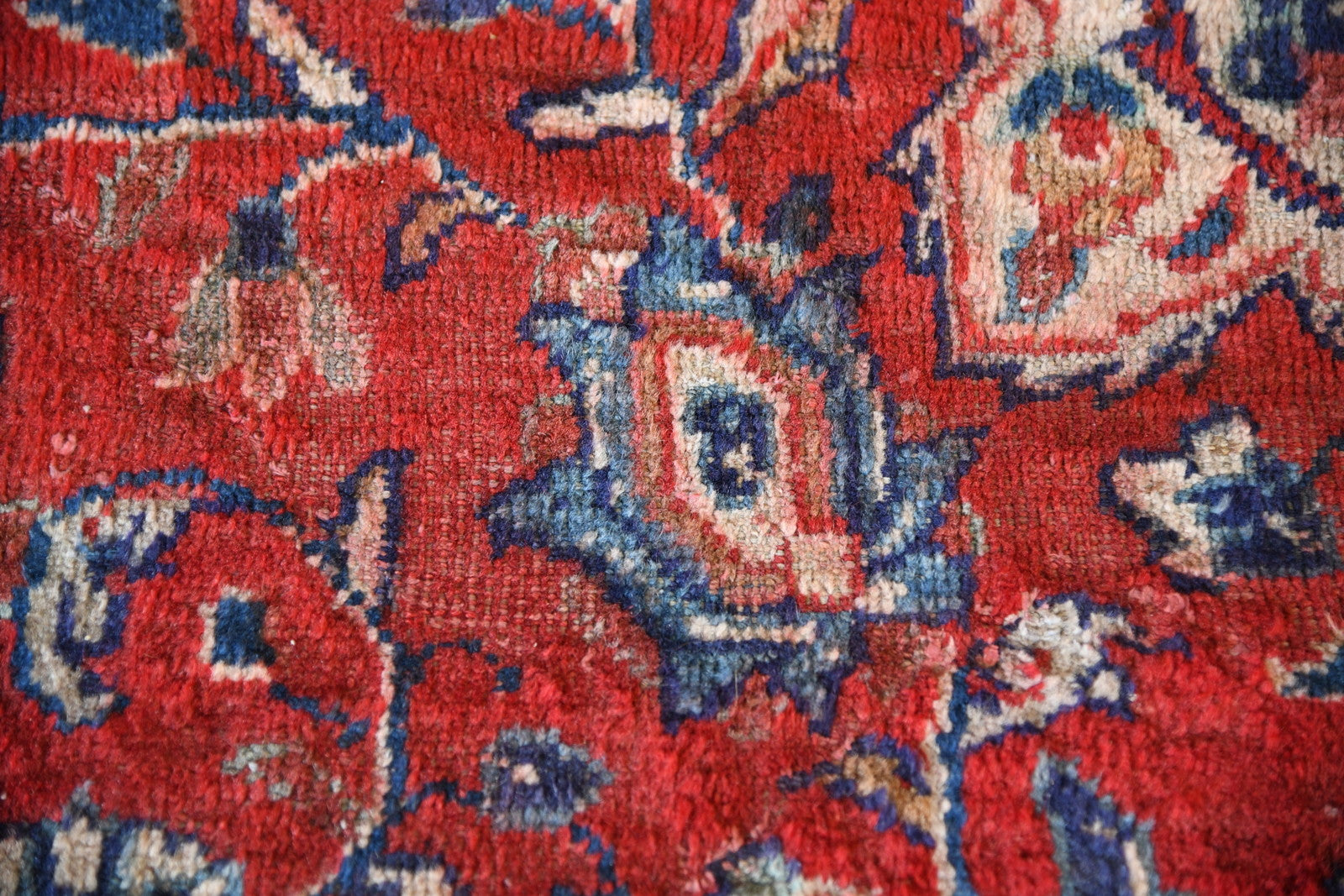 Large Persian Kashan Wool Rug - Kernow Furniture