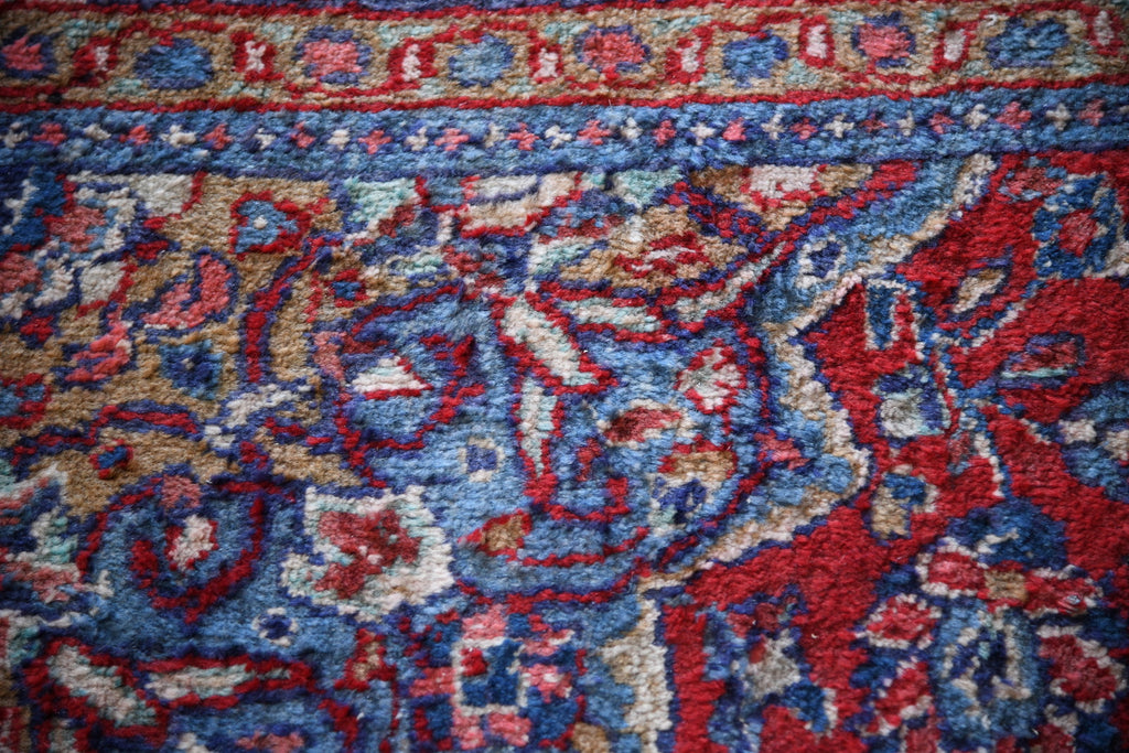 Large Persian Kashan Wool Rug - Kernow Furniture