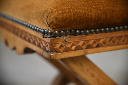 Pair Antique Ecclesiastical Side Chairs - Kernow Furniture