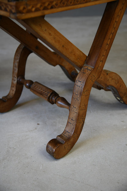 Pair Antique Ecclesiastical Side Chairs - Kernow Furniture