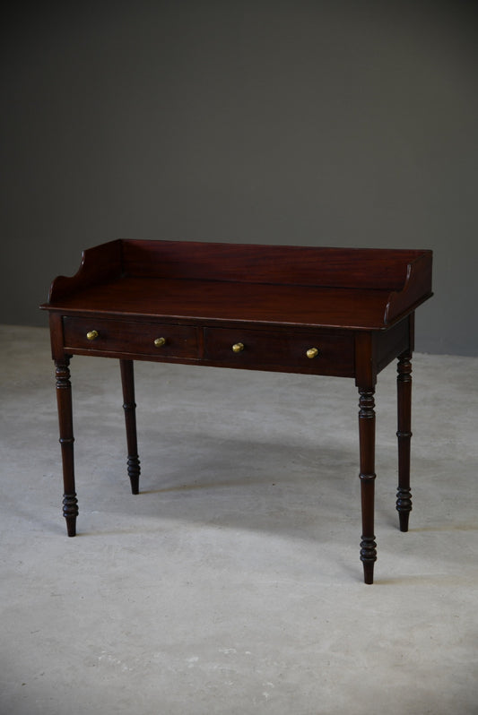 Antique Victorian Mahogany Desk / Washstand - Kernow Furniture
