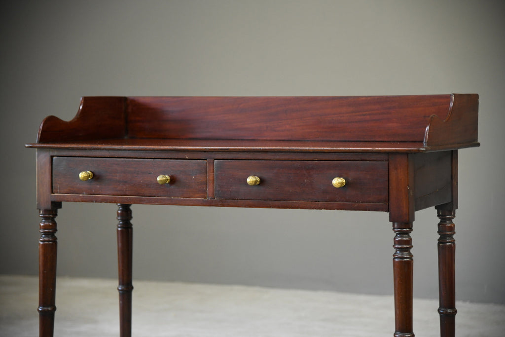 Antique Victorian Mahogany Desk / Washstand - Kernow Furniture