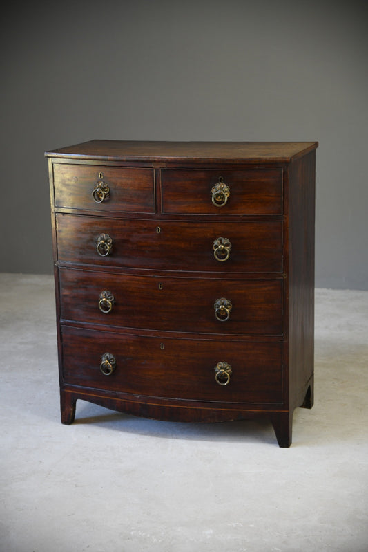 Antique Mahogany Chest of Drawers - Kernow Furniture