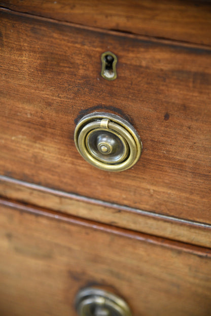 Antique Mahogany Bow Front Chest of Drawers - Kernow Furniture