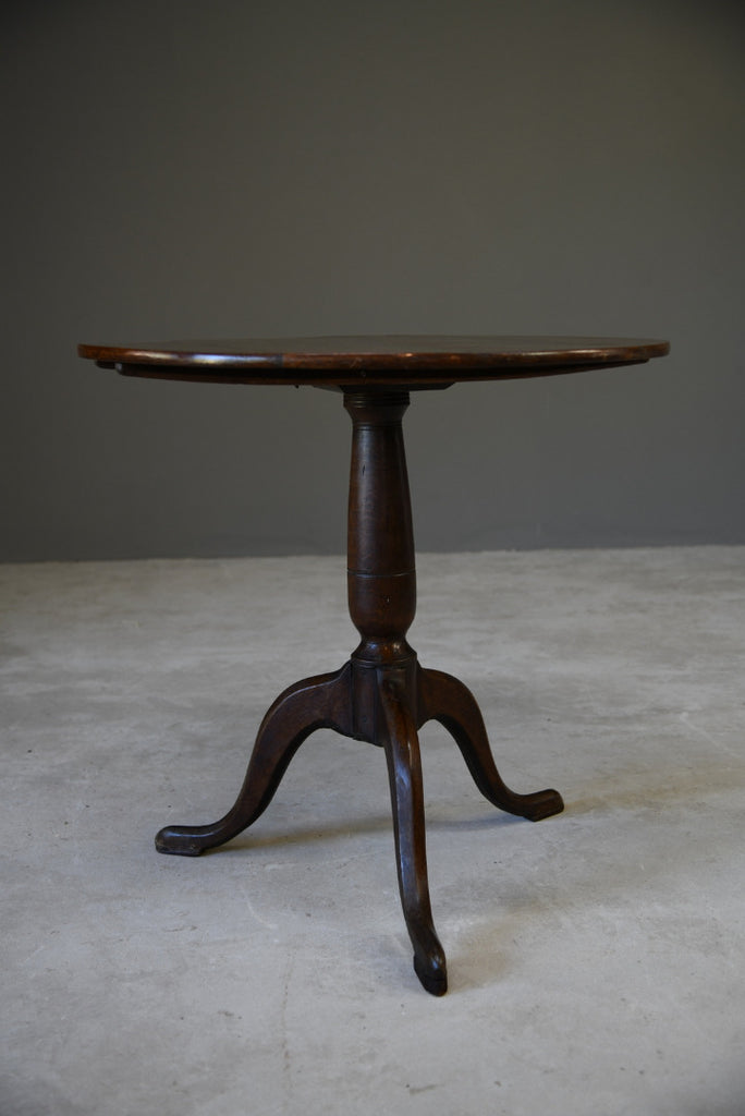Rustic Oak Tripod Table - Kernow Furniture
