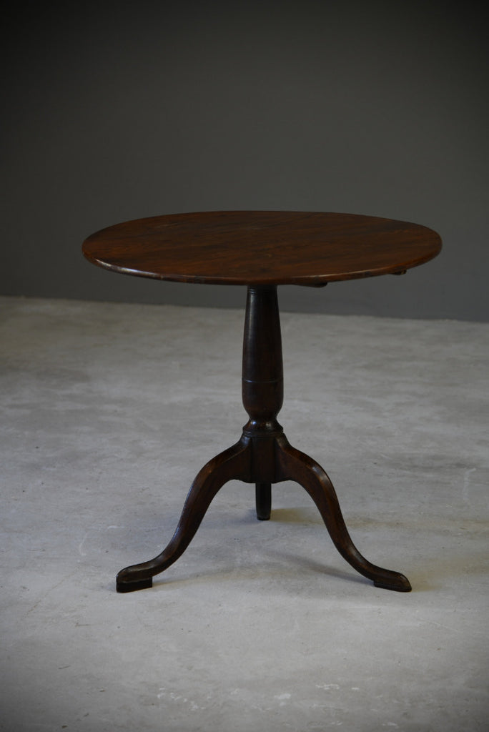 Rustic Oak Tripod Table - Kernow Furniture