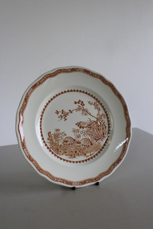 6 Furnivals Quail 1913 Dinner Plates - Kernow Furniture