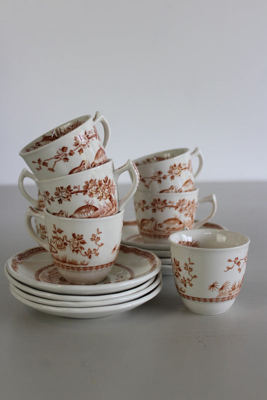 8 Furnivals Quail Coffee Cups - Kernow Furniture
