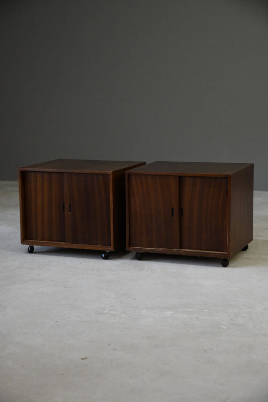 Pair Retro Bedside Cabinets - Kernow Furniture