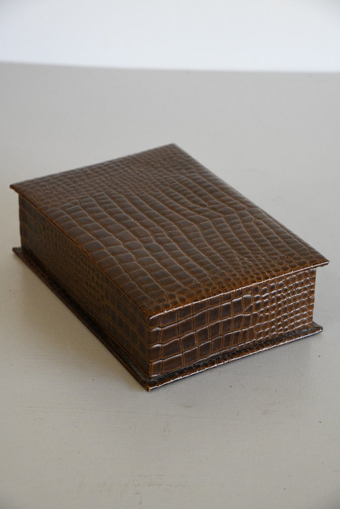 Faux Crocodile Skin Box - Kernow Furniture