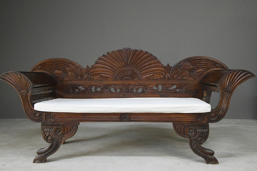 Anglo Indian Hard Wood Sofa - Kernow Furniture