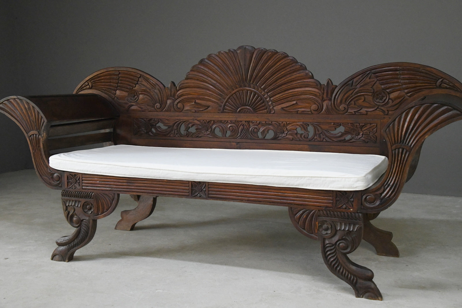 Anglo Indian Hard Wood Sofa - Kernow Furniture