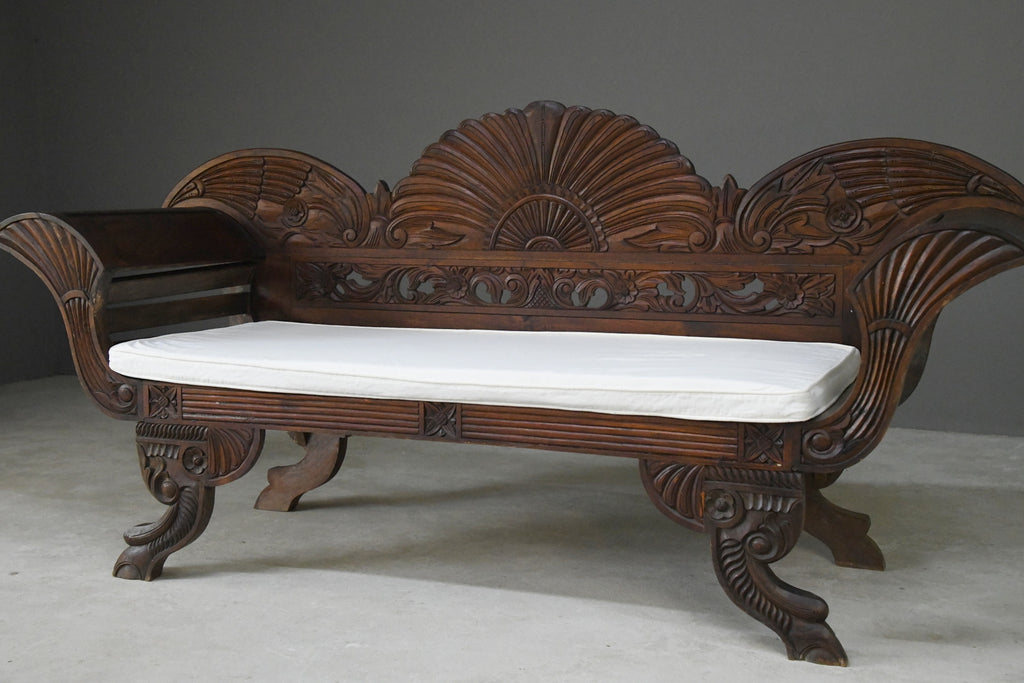 Anglo Indian Hard Wood Sofa - Kernow Furniture