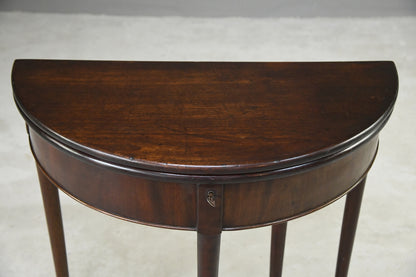 18th Century Demi Lune Tea Table - Kernow Furniture