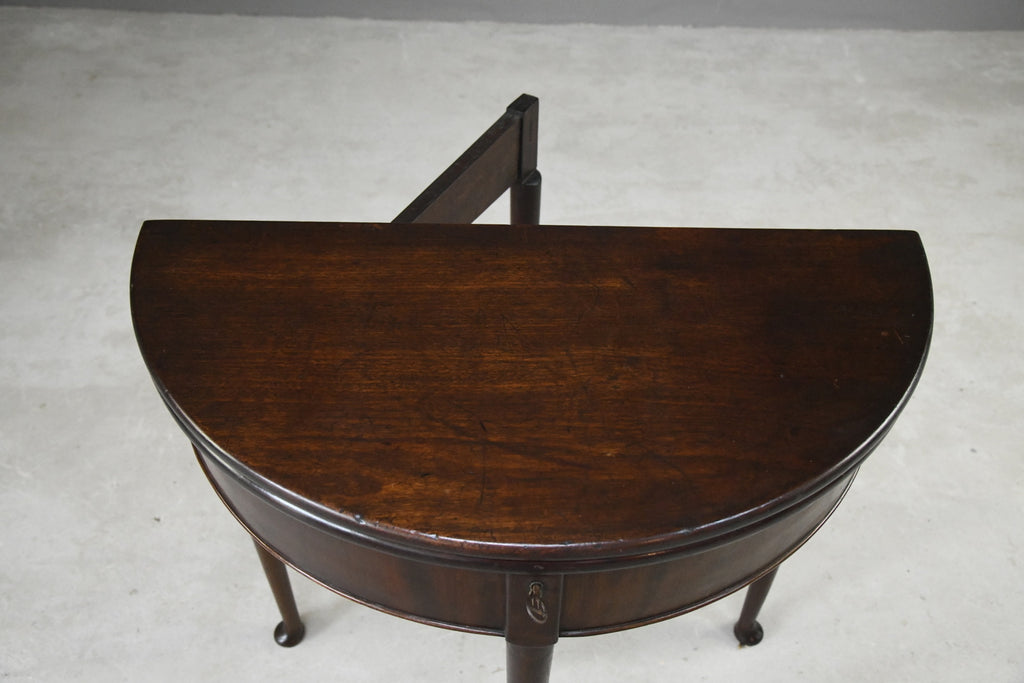 18th Century Demi Lune Tea Table - Kernow Furniture