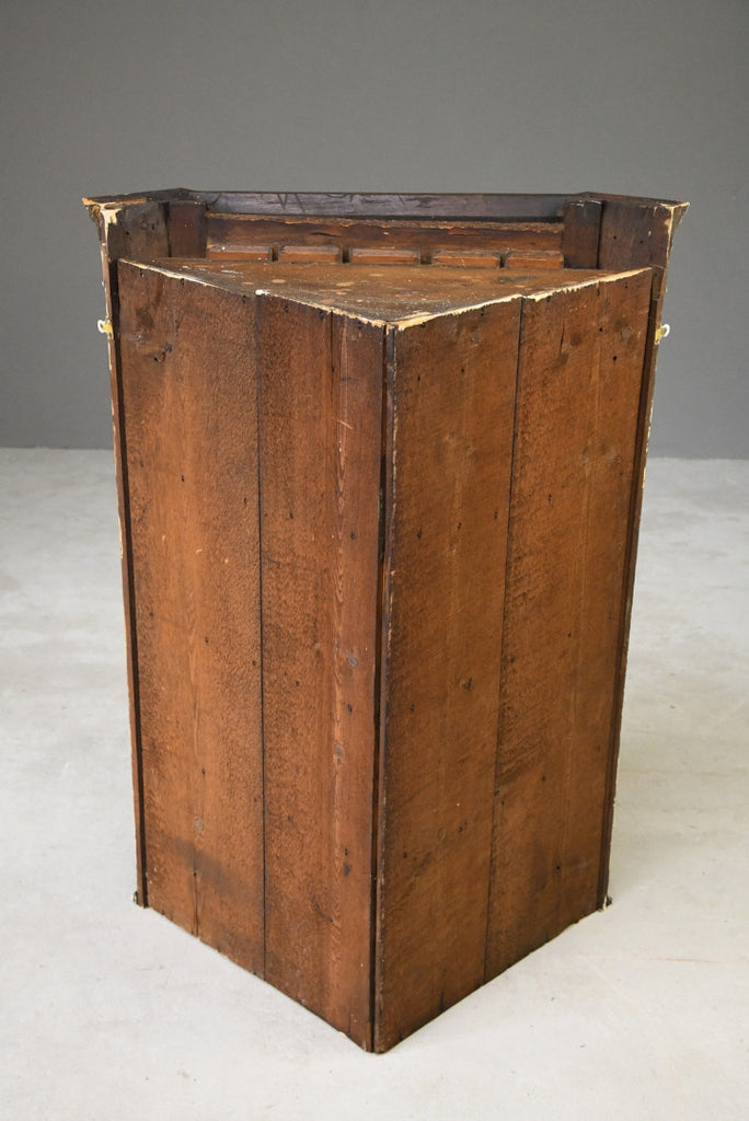 Antique Georgian Mahogany Corner Cupboard - Kernow Furniture