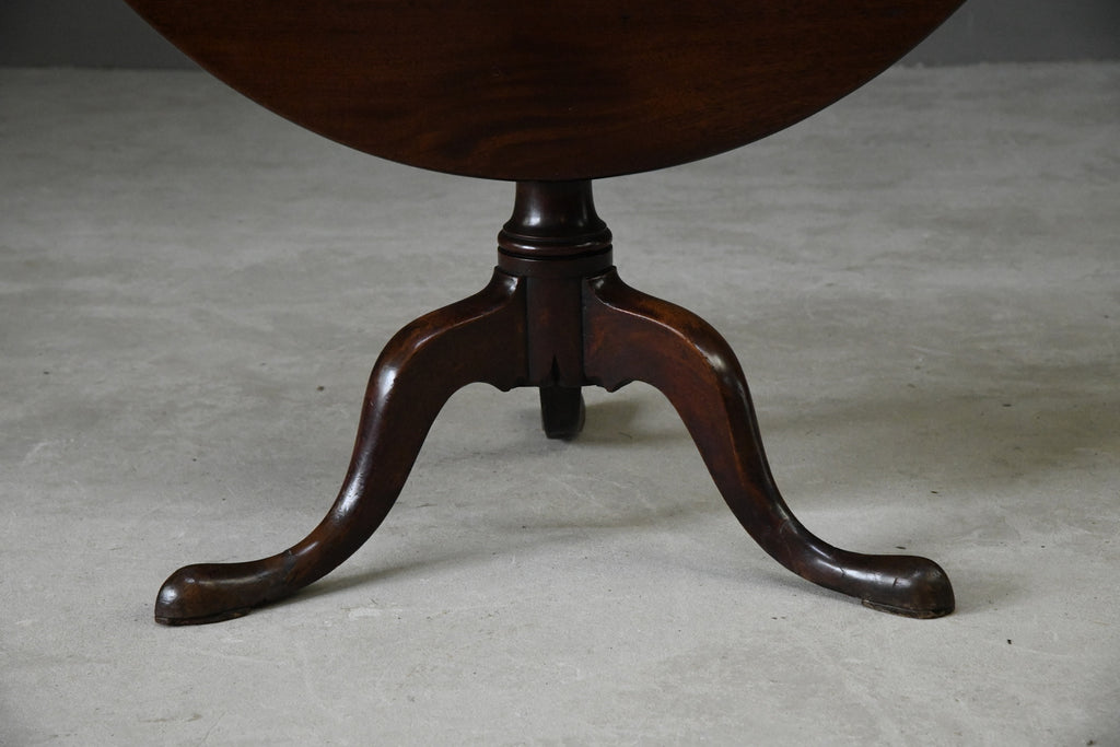 Georgian Mahogany Tilt Top Table - Kernow Furniture