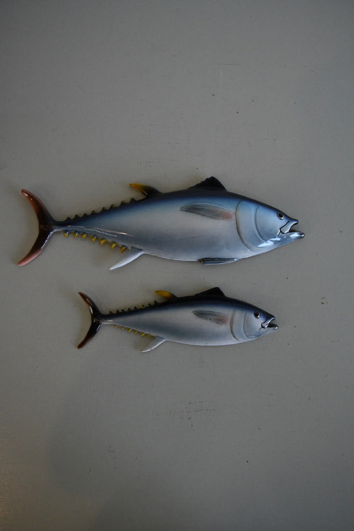 Pair Glazed Decorative Fish - Kernow Furniture