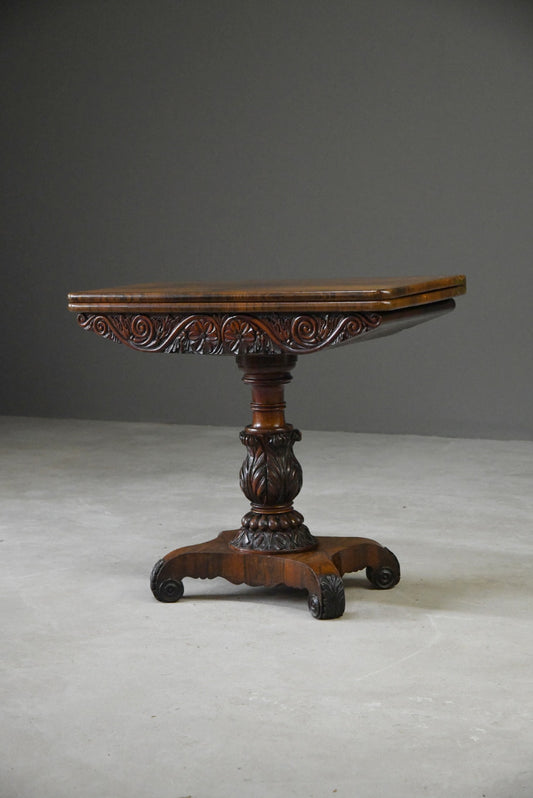 Victorian Rosewood Tea Table - Kernow Furniture