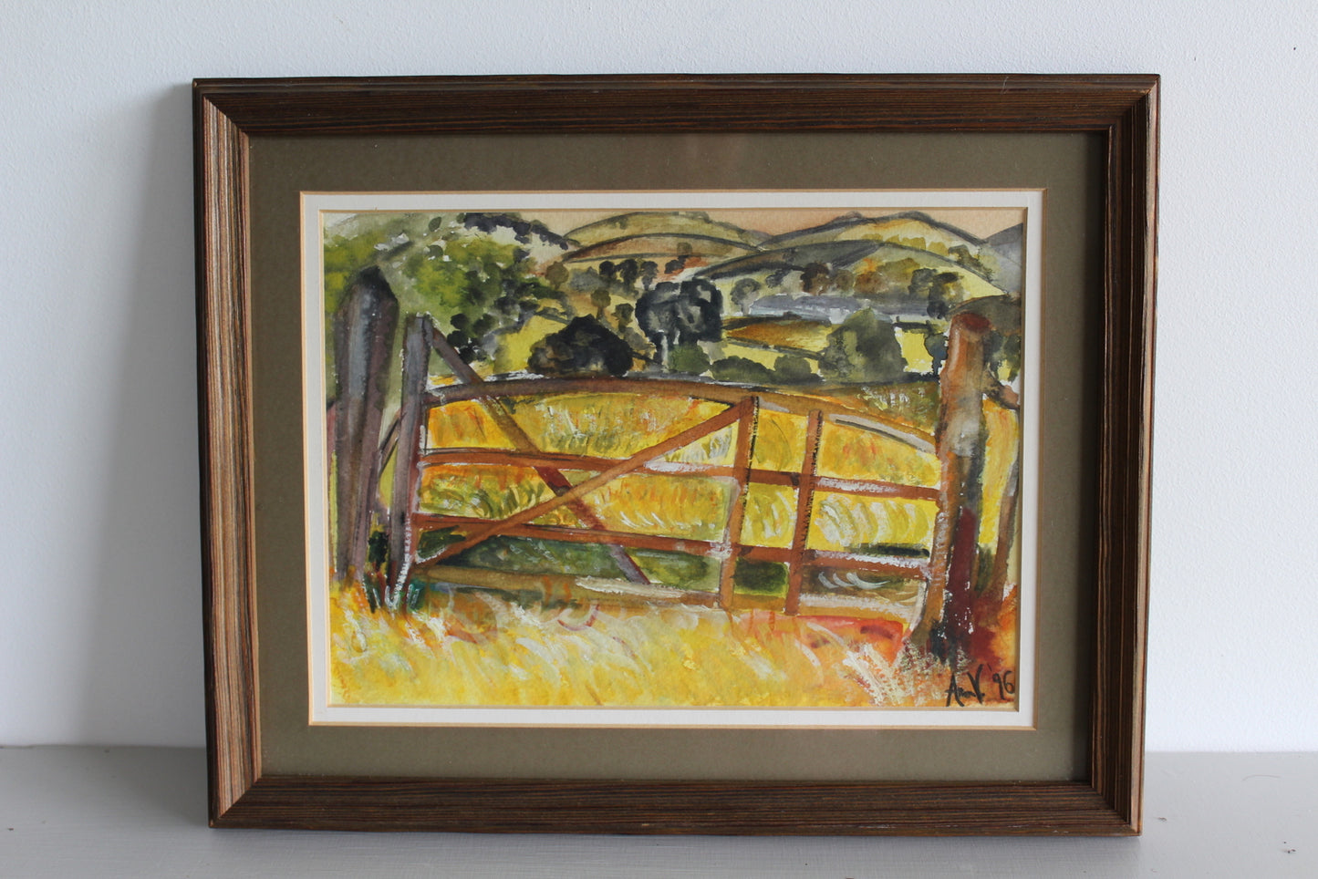 Rural Landscape Watercolour - Kernow Furniture