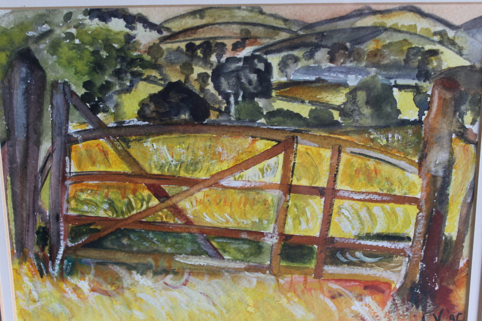 Rural Landscape Watercolour - Kernow Furniture