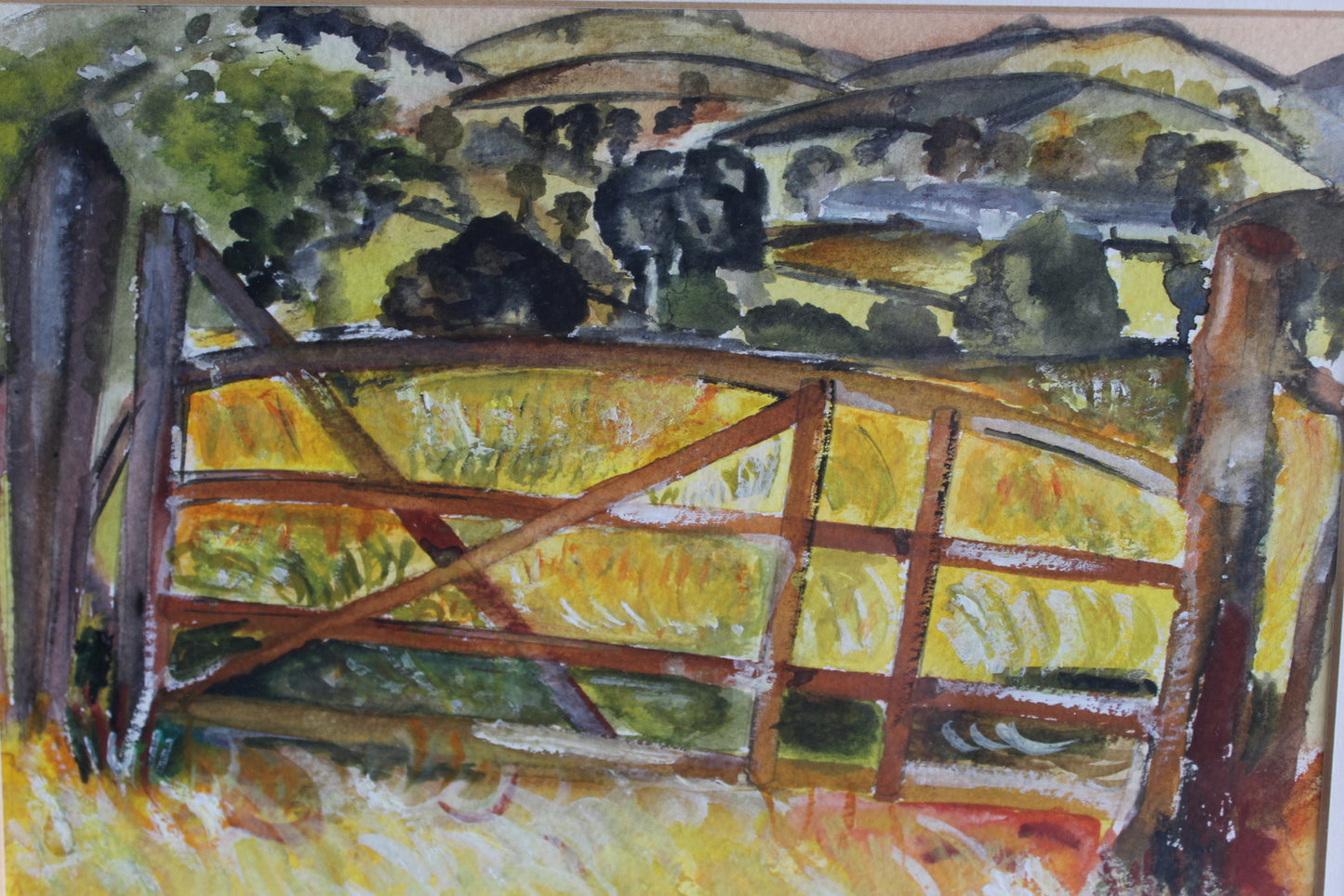 Rural Landscape Watercolour - Kernow Furniture