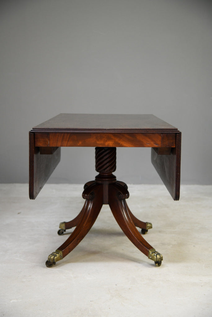 Mahogany Drop Leaf Dining Table - Kernow Furniture